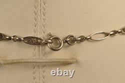 Antique Art Nouveau Silver Necklace Filigree