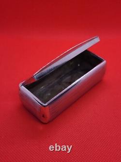 Antique Art Nouveau Silver Snuff Box Wild Boar Head