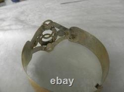 Antique Art Nouveau sterling silver and vermeil bracelet with hot-air balloon decoration