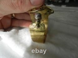 Antique Art Nouveau sterling silver and vermeil bracelet with hot-air balloon decoration