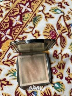 Antique Austrian .900 Silver-Gilt Handbag Powder Compact with Mirror, Circa 1920