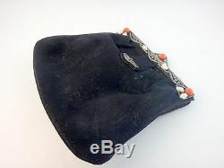 Antique Baroque Sterling Silver Baroque Coral Pearl Coral Art Deco Evening Bag