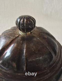 Antique Beautiful Sugar Bowl Candy Dish in Solid 950 Silver, 19th Century, Louis Philippe, 409 g