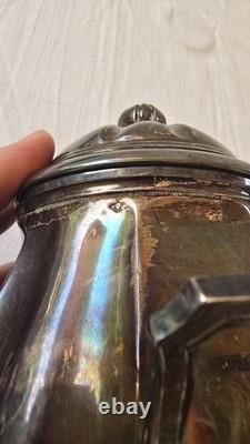 Antique Beautiful Sugar Bowl Candy Dish in Solid 950 Silver, 19th Century, Louis Philippe, 409 g