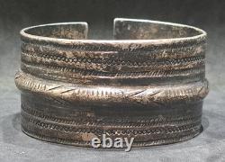 Antique Berber Solid Silver Bracelet, 160g, Siwa, Egypt/Libya, Hallmarked, Circa 1900