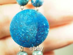 Antique Blue Stone Solid Silver Bracelet