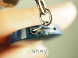 Antique Blue Stone Solid Silver Bracelet