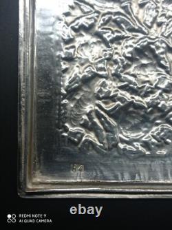 Antique Box or Case in Solid Silver, Persian, Hallmark 84, Asia, Weight 350 g
