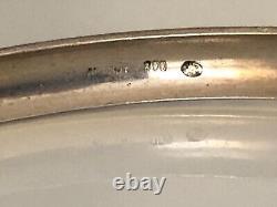 Antique Bracelet in 800 Solid Silver with Floral Design Tree Stamp