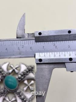 Antique Brooch Pendant Jewelry Cross Solid Silver Sterling Silver Jewelry 47g