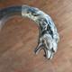Antique Cane Lion Head Solid Silver Walking Stick