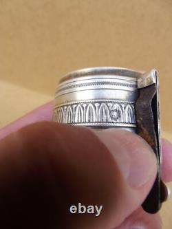 Antique Car Flower Holder Crystal Bouquet Holder with Solid Silver Mount Minerva