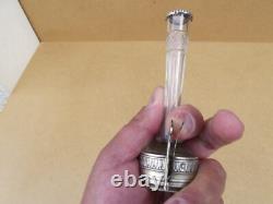 Antique Car Flower Holder Crystal Bouquet Holder with Solid Silver Mount Minerva