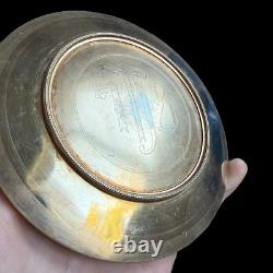 Antique Chalice Patena in Solid Silver & Vermeil & 19th Century & IHS