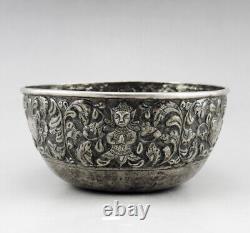 Antique Chinese bowl in solid silver stamped China for Thailand order