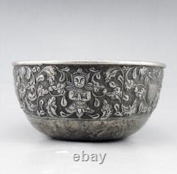 Antique Chinese bowl in solid silver stamped China for Thailand order