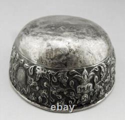 Antique Chinese bowl in solid silver stamped China for Thailand order