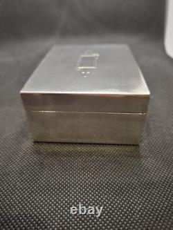 Antique Cigar Humidor in Solid Silver