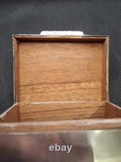 Antique Cigar Humidor in Solid Silver