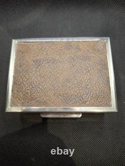 Antique Cigar Humidor in Solid Silver