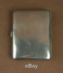 Antique Cigarette Case In Sterling Silver A Decor Art Nouveau Woman