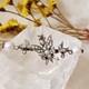 Antique Collar Brooch Butterfly Fine Pearls On Vermeil 19th Century 42x17mm