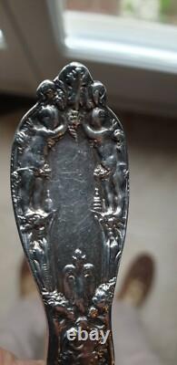 Antique Cream Spoon, Superb Solid Silver, 47 Grams, American, 19th Century