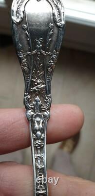 Antique Cream Spoon, Superb Solid Silver, 47 Grams, American, 19th Century