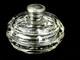 Antique Crystal Candy Box With Solid Silver Lid English Hallmark