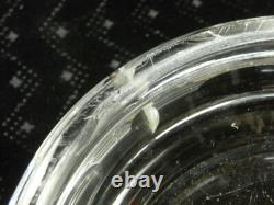 Antique Crystal Candy Box with Solid Silver Lid English Hallmark