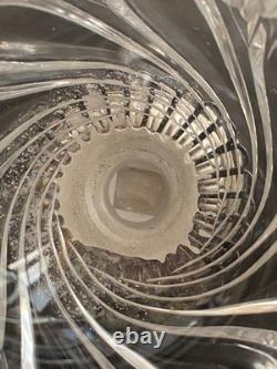 Antique Crystal Cut Ring Holder and Solid Silver / Old Man Mark / 19th Century