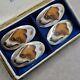Antique Cufflinks In Sterling Silver, Hunting Enamel, Vintage Jewelry