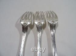 Antique Cutlery Set 3 Forks Cosson Corby Sterling Silver Fork