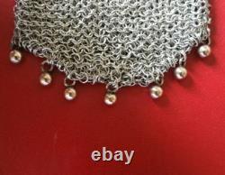 Antique Double Silver and Vermeil Mesh Purse