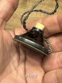 Antique Enamel Solid Silver Service Bell