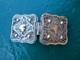Antique English Silver Box With Heart Decoration And Lion Mark