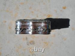 Antique English Silver Box with Heart Decoration and Lion Mark