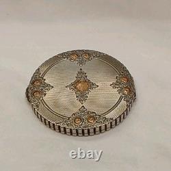 Antique English Silver Compact
