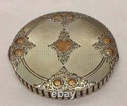 Antique English Silver Compact
