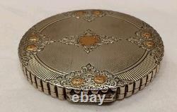 Antique English Silver Compact