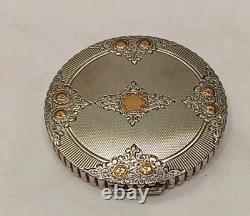 Antique English Silver Compact