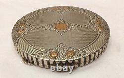 Antique English Silver Compact