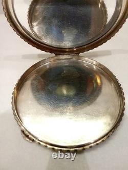 Antique English Silver Compact