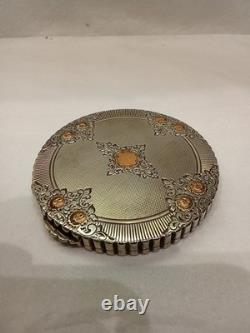 Antique English Silver Compact