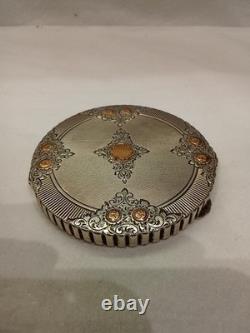 Antique English Silver Compact