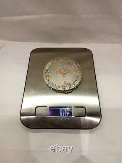 Antique English Silver Compact