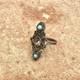 Antique Ethnic Marquise Ring 19th Century Solid Silver Size 51.5 Fr