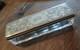 Antique Glass And Solid Silver Box Initials L. M