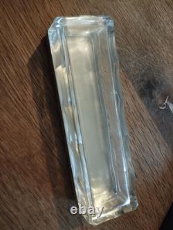 Antique Glass and Solid Silver Box Initials L. M