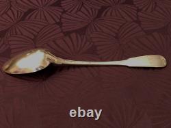 Antique Heavy Silver Soup Spoon, Late 18th Century